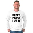 thumbnail image 4 of Best Papa Ever World's Coolest Father Men's Big & Tall Long Sleeve Graphic Tee Brisco Brands 2X, 4 of 5