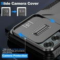 thumbnail image 5 of for Moto G Stylus 5G (2025) Case with Built-in Camera Lens Slide Cover, Heavy-Duty Shockproof Rugged Case Heavy Duty Bumper Shockproof Phone Cover for Moto G Stylus 5G (2025),Black, 5 of 7