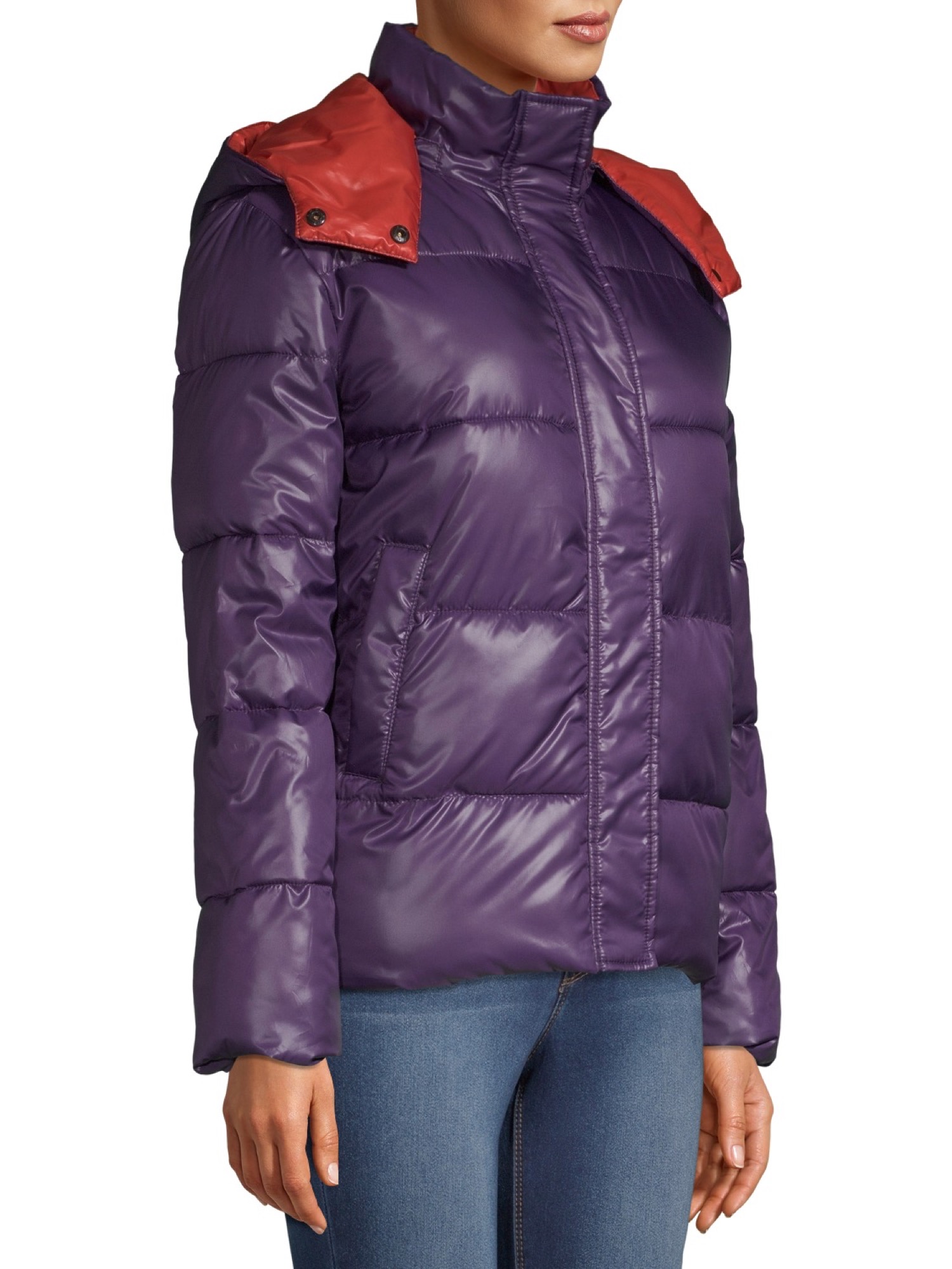 Kendall + Kylie Women's Two Tone Puffer - image 4 of 6