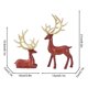 thumbnail image 4 of Decoración navideña, adornos navideños, regalos navideños, artesanías de resina navideña, estilo europeo y americano, galvanoplastia, pareja de ciervos, sala de estar, mueble de TV, muebles para el ho, 4 of 5