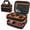 Black & Orange, variant on Multimeter Storage Case Compatible with Klein Tools ET310 AC Circuit Breaker Finder, Portable Clamp Meter Organizer Bag Fits Klein 80101, 80016, GFCI Outlet Tester, 69149P Electrical Test Kit