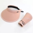 thumbnail image 3 of Zynoxe Sun Visor Hats for Women Outdoor Breathable Sun Protection Wide Brim Adjustable Strap Sprots Sun Hat for Baseball Hiking Golf, 3 of 5