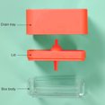 thumbnail image 2 of Sponge Holder Soap Press Pump 3 5 4 Box Home Kitchen Dishwashing Sponge Soap Dispenser Case Container, 2 of 7