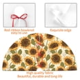 thumbnail image 4 of Sikiie Autumn Sunflowers 30-48 inches {designName} Print Christmas Tree Skirt Snowman Xmas Tree Skirt with Edge Christmas Decorations for Holiday Party36", 4 of 7