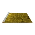 thumbnail image 2 of Ahgly Company Machine Washable Indoor Rectangle Oriental Yellow Industrial Area Rugs, 5' x 7', 2 of 4