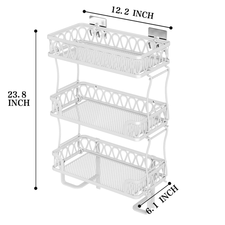 Bathroom Storage Rack, Hanging Shower Caddy, 3-layer Wall Mounted Storage  Rack, Shelves For Inside Shower For Bathroom & Shower Room, Easy To Use And  Easy To Install, Bathroom Accessories - Temu France