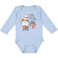 thumbnail image 3 of Inktastic God Bless the USA Gnome Boys or Girls Long Sleeve Baby Bodysuit, 3 of 5