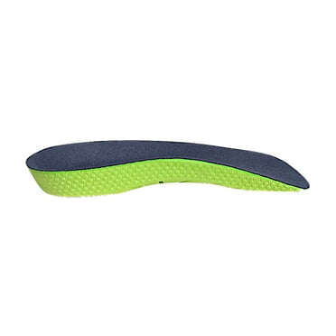 TELOLY Flat Foot Orthopedic Insole,Orthotic Arch Support Shoe Inserts Insoles,Shock-Absorbing Heel Piece Feet Pain Relief,Green