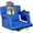 Royal Blue, variant on Premium Reclining Stadium Seat for Bleachers with Back Support Waterproof Portable Chair with 6 Adjustable Positions & Storage Pockets