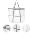 thumbnail image 2 of Malla grande bolso de playa para mujeres bolsas de playa bolsas de almacenamiento bolso de almacenamiento portátil para niña para niña, 2 of 6
