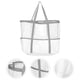 thumbnail image 2 of Malla grande bolso de playa para mujeres bolsas de playa bolsas de almacenamiento bolso de almacenamiento portátil para niña para niña, 2 of 6