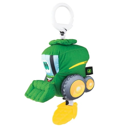 Bright Clip - John Deere Clip and Go, CoreyWalmartbine, Bright colors and high-contract patterns promote visual stimulation By TOMY