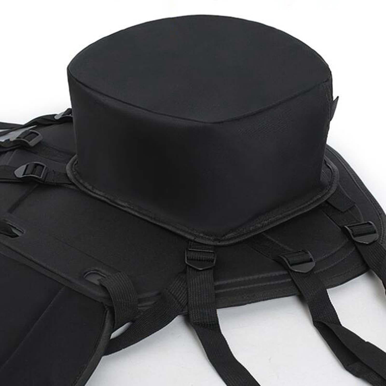 Kayak Seat Cushion with Detachable Back Replacement Nonslip Canoe Backrest Seat Padded Seat Pad for Park Rafting Sit in Canoeing Backpacking Orange with Bag
