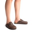 thumbnail image 2 of DREAM PAIRS Women's Buckle Slip-on Cork Clogs & Mules Round Toe Couple's for Women and Men Brown Size 11, 2 of 8