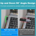 TRAHOO2 Pack 90 Degree USB C to USB Adapter, Up and Down Angle USB C