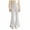 Grey, variant on Xyant Girls Ribbed Knit Flare Leggings Elastic High Waist Bell Bottoms Bootcut Kids Stretchy Spring Fall Uniform Pants,Size 7-8 Years