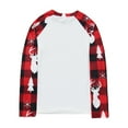 thumbnail image 5 of Christmas Pajamas for Family Matching PJs Sets Xmas Print Top and Plaid Pants Jammies Set Long Sleeve Sleepwear Nightwear, 5 of 7