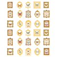 thumbnail image 2 of segolike 30 Pcs Stickers DIY Decoration Supplies Journal Stickers for Card Making Journal A, 2 of 9