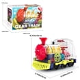 thumbnail image 3 of Tren de engranajes eléctrico transparente con música y luz giratoria, locomotora eléctrica, juguete educativo para niños., 3 of 9