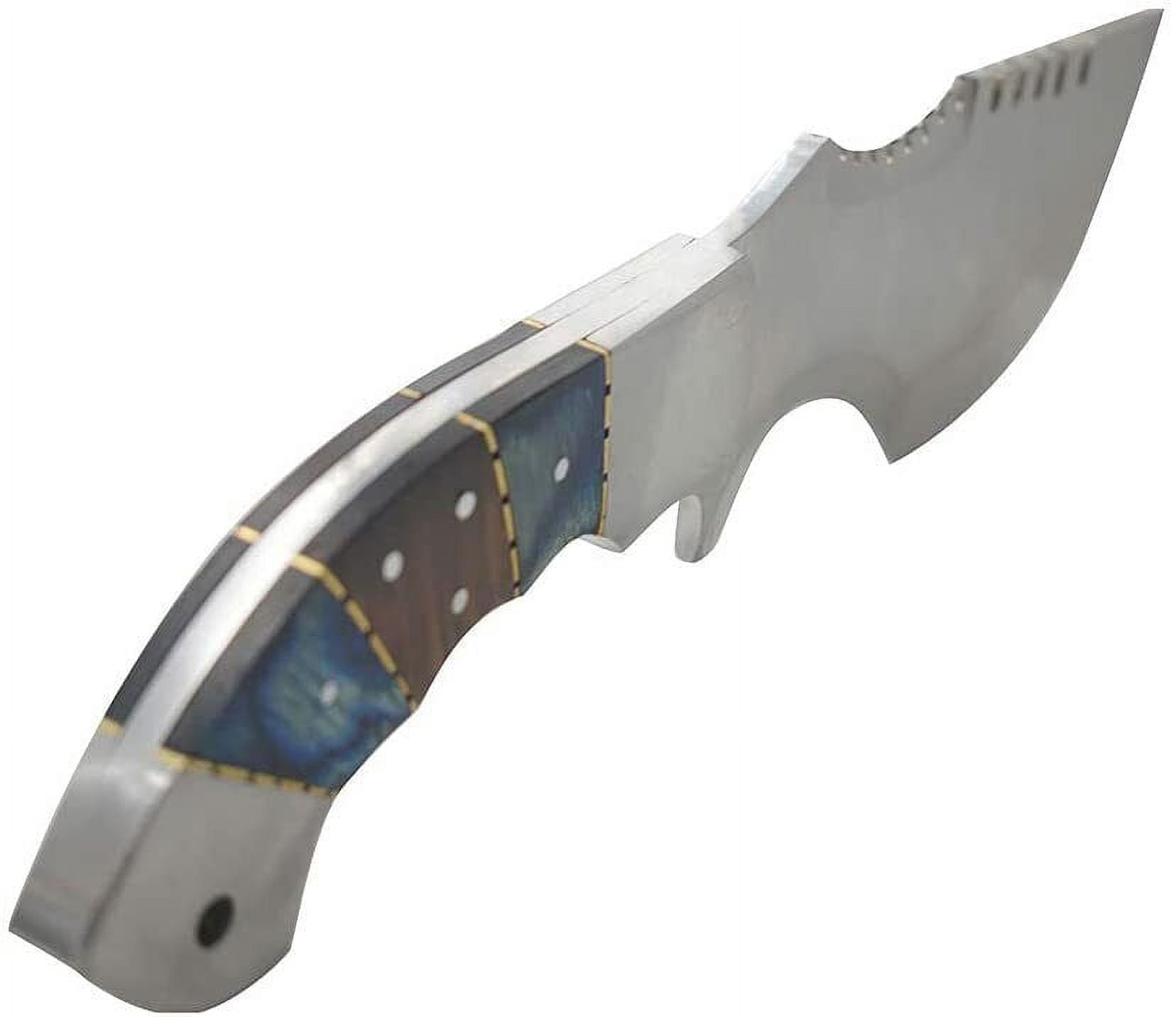 10.5" Two Tone Wood Tracker Survival Knife Full Tang Blade With Sheath