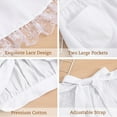 thumbnail image 4 of 4 Count Kids Clothes Cotton Apron Waitress Apron White Aprons Chef Apron Apron Dress Adult Bib Cotton Waist Apron Child, 4 of 6
