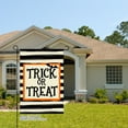 thumbnail image 2 of JOOCAR Trick or Treat Halloween Linen Garden Flag for Fall Autumn Home Outdoor Garden Yard Door Decor 12x18 inch, 2 of 5