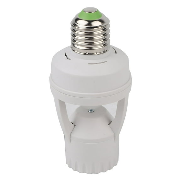 Motion Sensor Light Socket, E27 LED Lamp Bulb Holder Light Switch Socket Adju-stable Infrared Motion Sensor AC110-240V, Automatic Light Control for Bathroom, Stairs, Door, Garage, etc