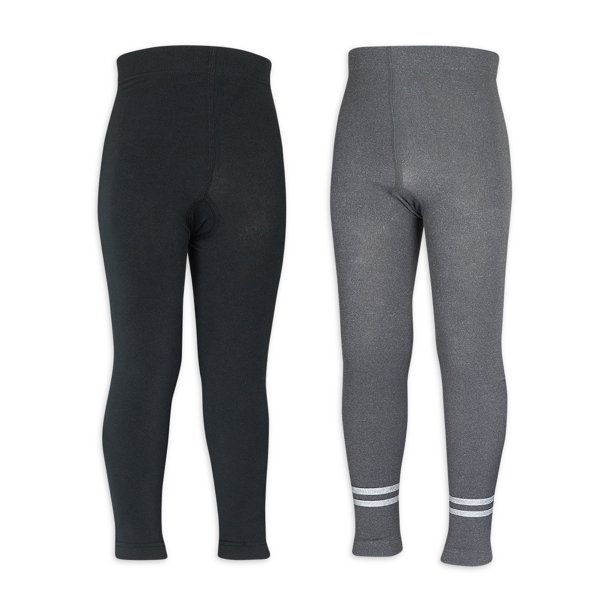 Wonder Nation Girls Fleece Tights, 2Pack