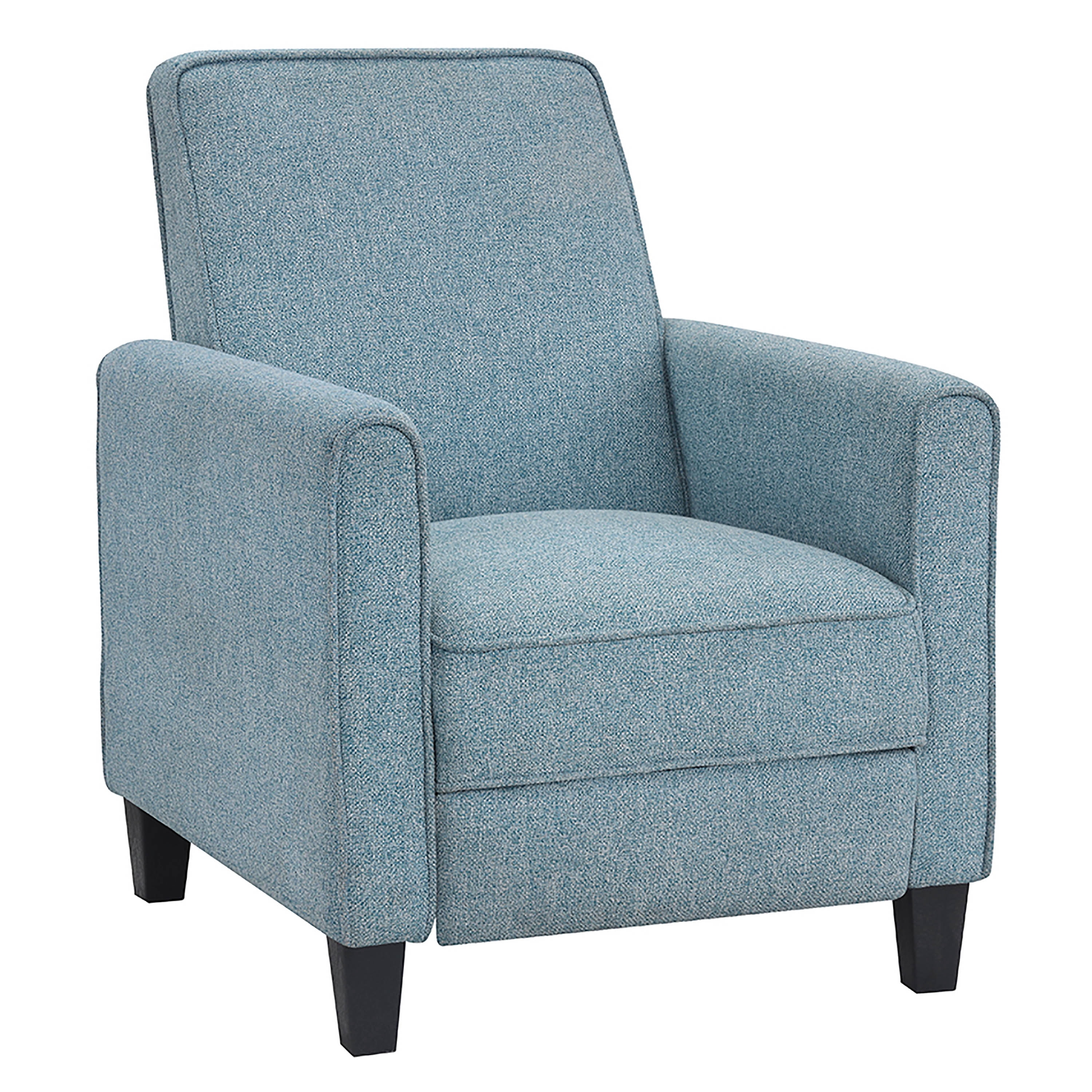 Furniture of America Rengo Linen Upholstered Recliner, Blue