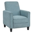 thumbnail image 2 of Furniture of America Rengo Linen Upholstered Recliner, Blue, 2 of 11