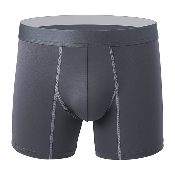 Pantalones Casuales de la Cintura Media Ropa Interior de Ángulo Plano de Color Sólido 94% Viscosa 6% Spandex, Pantalones de Cuatro Esquinas para Deportes Y Ocio