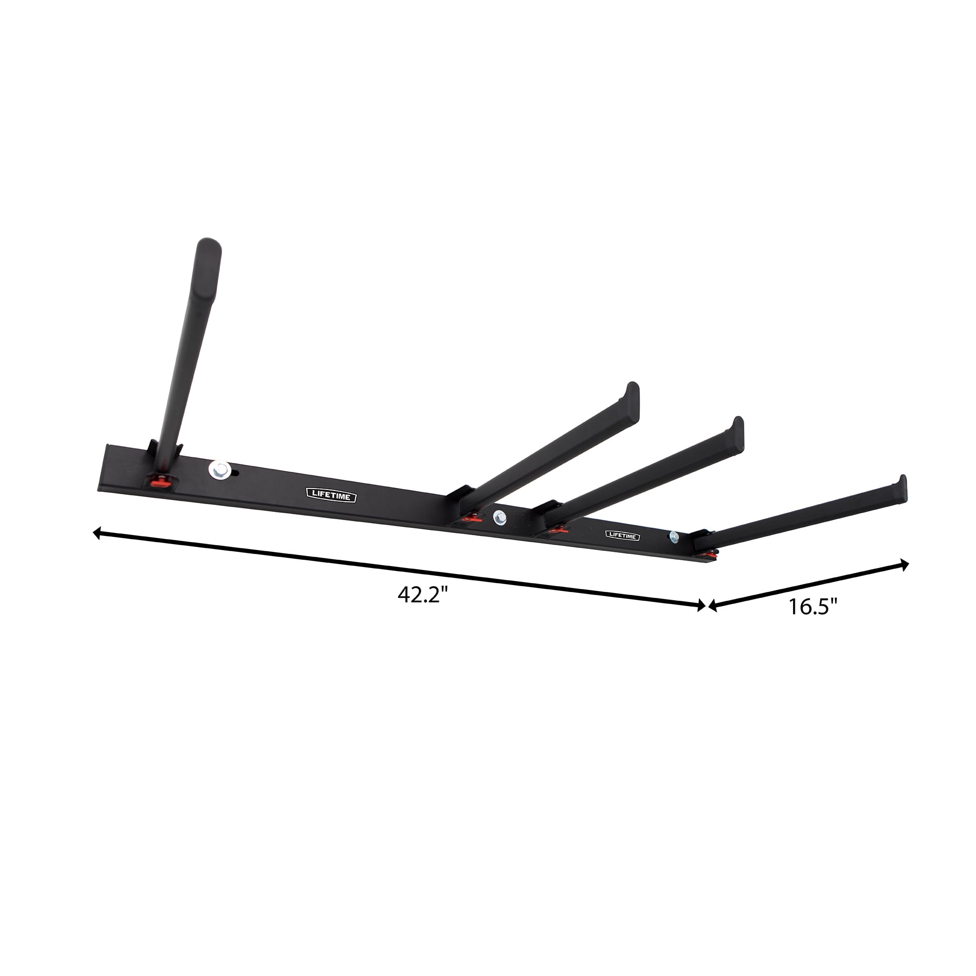 Lifetime Steel Wall-Mounted Chair Rack for up to 10 Folding Chairs (80719)