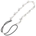 thumbnail image 4 of Women Girls Rhinestone Decorated Leaf Style Hairband / Headwear / Hair Loop with Elastic Band (Silver), 4 of 4