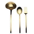 thumbnail image 1 of Mepra 108022003 Fork Spoon & Ladle Due Ice Oro Serving Set - 3 Piece, 1 of 5