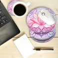 thumbnail image 2 of Gaming Mouse Pad and Coaster, Ergonomic Mouse Pad with Wrist Support Gel, Non-Slip PU Base, Easy Typing Pain Relief, 2 of 5