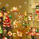 thumbnail image 4 of Luces decorativas para ventanas navideñas, cadena de luces colgantes con ventosa para ventanas, regalo de decoración para fiestas navideñas, pequeñas, 4 of 5