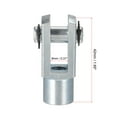 thumbnail image 2 of Uxcell Alloy 42mm Length M8x1.25 Female Thread Cylinder Clevis Y Connector, 2 of 5