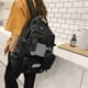 thumbnail image 2 of 2025 Backpacks College Students Trend Large-capacity Tooling Backpack Backpack Black, 2 of 4