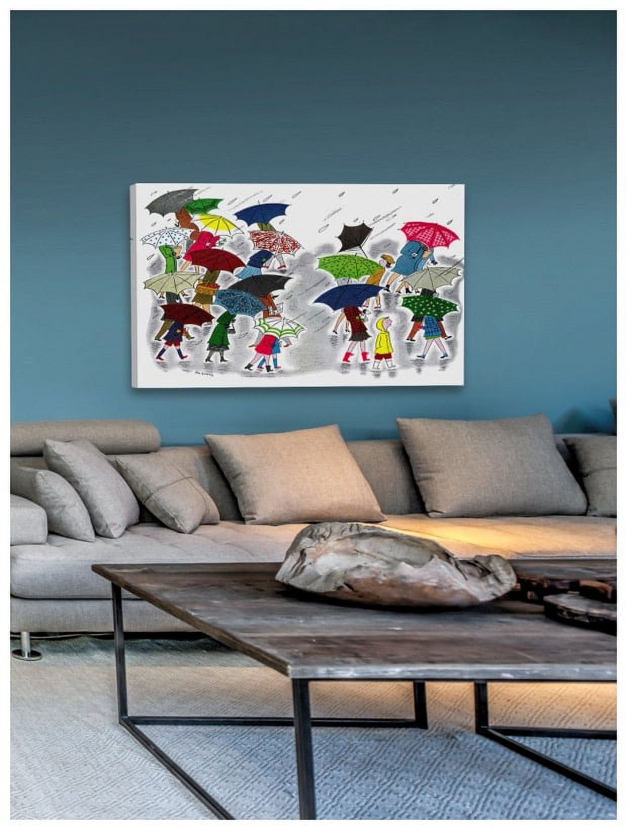 Marmont Hill "Rainy Day" by Curtis Painting Print on Canvas