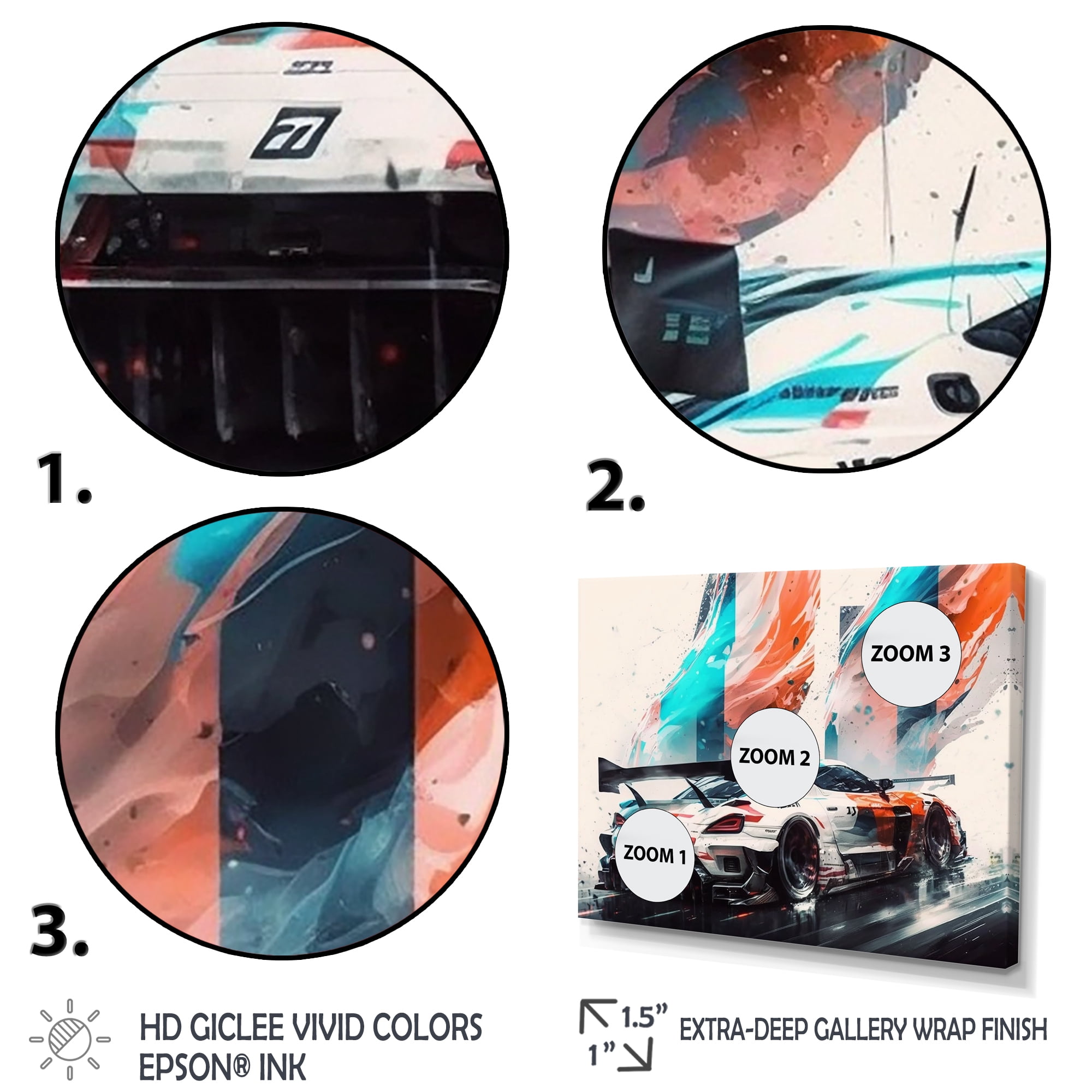 Designart Tokyo Japan Driving Car II Canvas Wall Art