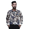 thumbnail image 1 of BESTMAN Imprimé Hommes Bouton Manches Longues Slim Fit Coton Robe CasualShirt, 1 of 5