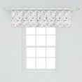 thumbnail image 2 of Ambesonne Geometric Valance Pack of 2, Square Composition, 54"X18", Pale Orange Dark Blue, 2 of 2