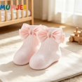 thumbnail image 7 of Miaouyo Toddler Baby Girl Crew Socks Soft Breathable Lace Ruffle Bow Princess Socks, 7 of 7
