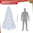 thumbnail image 4 of Ktaxon 7.5ft Pre-Lit White Christmas Tree , Full Prelighted Xmas Tree with 500  LED Lights, 1346 Branch Tips& Auto Open White, 4 of 6