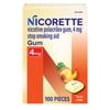 Nicorette Nicotine Gum, Stop Smoking Aids, 4 mg, Fruit Chill, 100 Count