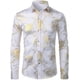 thumbnail image 3 of Camisa de moda 2024 para hombre con estampado 3D de flores, solapa con botones, camisa de manga larga, ropa de fiesta, diseño de camisas cómodas, 3 of 5