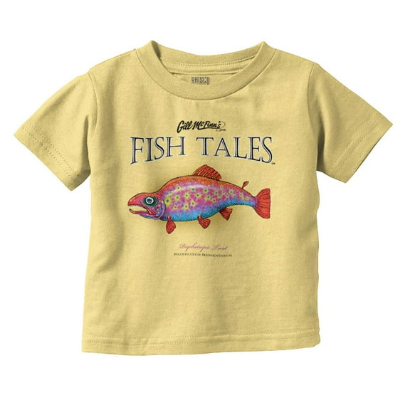 Gill McFinn Psychotropic Trout Fishing Toddler Boy Girl T Shirt Infant Toddler Brisco Brands 12M
