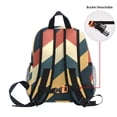 thumbnail image 5 of FORMRS Kids School Backpack with Front Zippered Pocket 12" Student Travel Daypack, Beige Stripes, 5 of 6