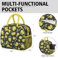 thumbnail image 6 of Lunch Bag Lunch Box for Women Reusable Insulated Lunch Bags,Water-Resistant Lemon Orange Cooler Lunch Tote Bag, Large Capacity for Work Travel Picnic, 6 of 6