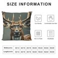 thumbnail image 6 of Acheng Beauty Deer Throw Pillow Covers Set, Square Throw Pillow for Couch, Bed, Sofa, Bench, Chair,Suitable for All Season Pillow Case for Livingroom Bedroom,2 Pcs White, 6 of 6